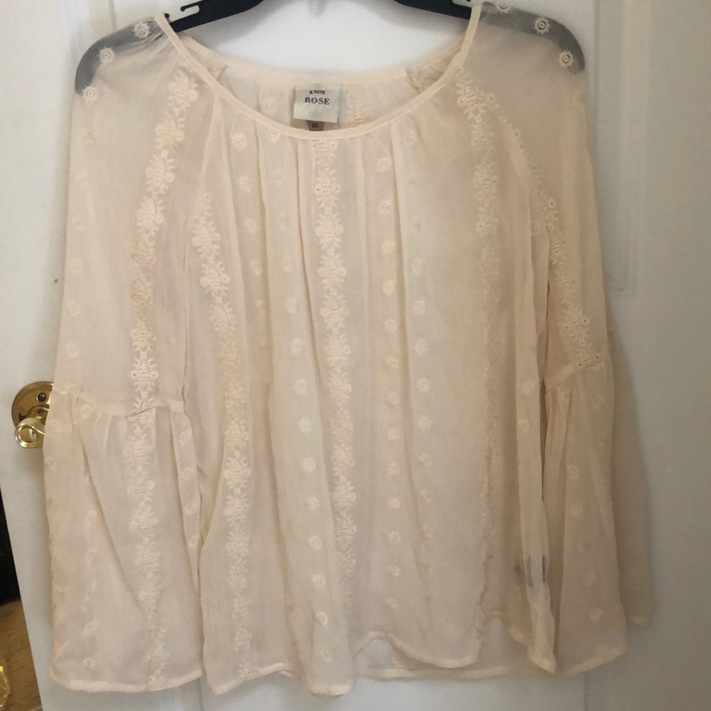 Never worn, embroidered, Polyester Top
